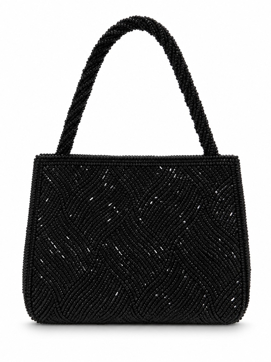 Cache Handbags - Cache Black Beaded Shoulder Bag